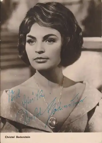 Autogrammkarte Christel Bodenstein / Schauspielerin DDR Foto handsigniert 1964