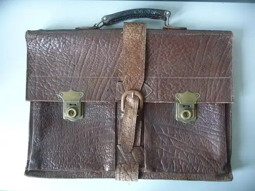 Ledertasche Aktentasche für Herren braun Vintage