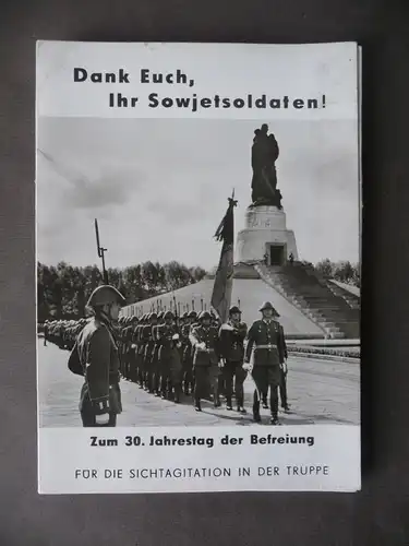 Foto-Serie 9 Fotos Agitation DDR "Dank-Euch Sowjetsoldaten" Jahrestag 1975