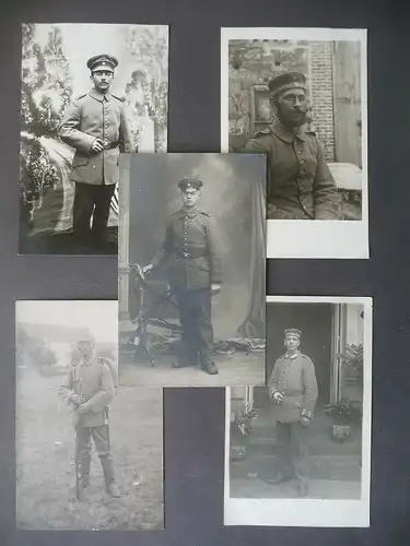 5 Orig. Fotos Soldaten Uniform Erster Weltkrieg