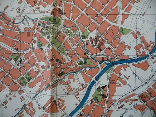 Statistische Mitteilungen / Plan der Stadt Plauen Vogtland / Stadtplan 1905