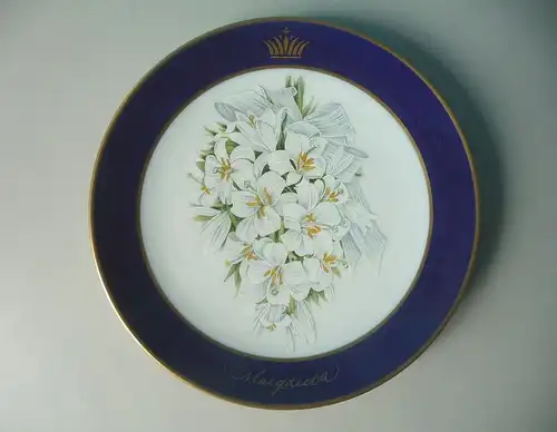 Sammelteller "Royal Wedding Bouquets" Gustav Adolf / Margareta Schumann Porzella