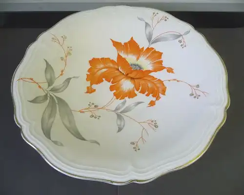 Prächtige Schale Präsentierteller mit Fuß / Rosenthal Chippendale Porzellan