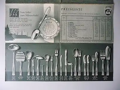Prospekt Reklame Welllner Bestecke ca. 1935