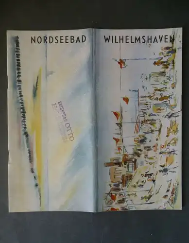 Nordseebad Wilhelmshaven Reiseprospekt ca. 1950
