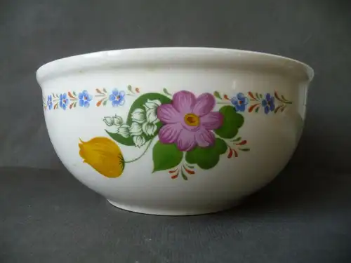 Kleine Schüssel Schale mit Blumendekor / DDR Keramik