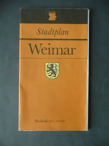 Stadtplan Weimar DDR 1990