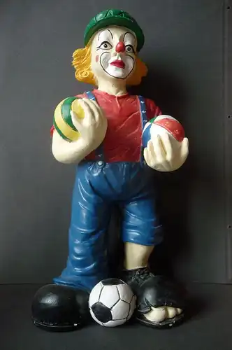 Tolle Figur Clown mit drei Bällen Riesenschuhe Deko-Idee Kinderzimmer