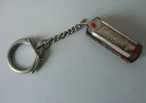 Schlüsselanhänger mit Mini-Mundharmonika Vermona