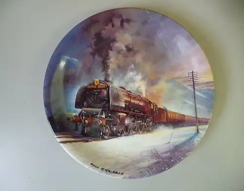 Sammelteller Great Steam Trains Royal Scot / Davenport Pottery