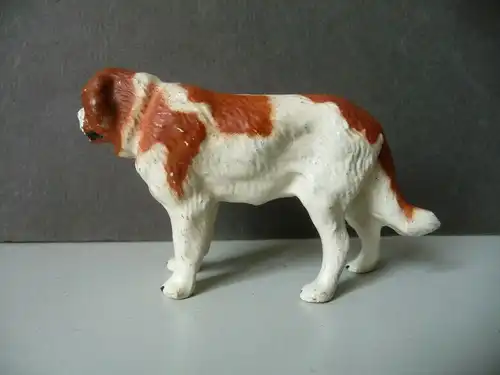 Massefigur Tierfigur Hund Bernhardiner Lineol Bauernhof
