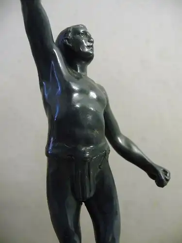 Pokal mit Statuette / Wanderfahren 1926 R.C. Plauen Vogtland