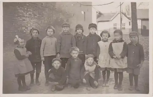 Orig. Foto Kinder Gruppenbild Görmar b. Mühlhausen Thüringen 1929