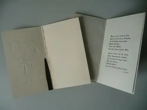 2 x Trauerkarte Kondolenz Gefallenentod Krieger "Sei getreu" Erster Weltkrieg