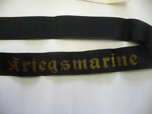 Mützenband schwarz Kriegsmarine 170 cm