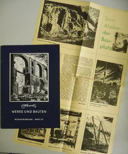 Broschüre Albert Herold Werke und Bauten Vogtlandmuseum Plauen 1964