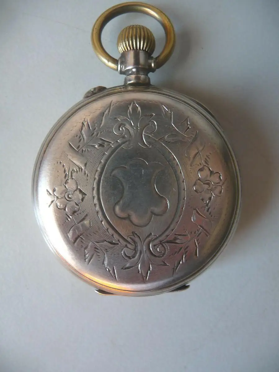 Taschenuhr G.T. Silber 800 um 1900 1