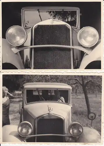 2 Orig. Fotos Mercedes Oldtimer Plauen Vogtl. ca. 1940