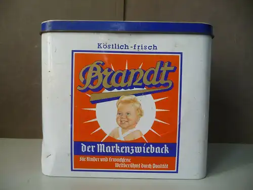 Große Blechdose Brandt Zwieback Sammler-Edition