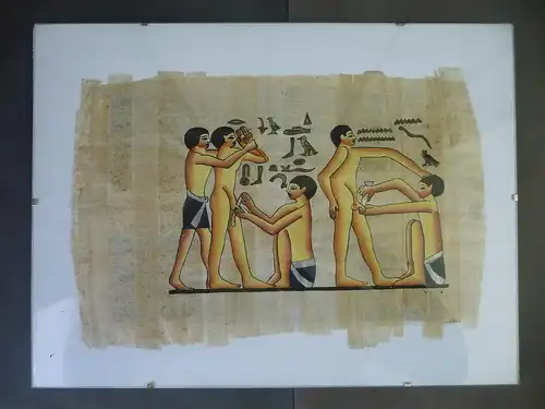Papyrus Alt-Ägypten Darstellung Beschneidung
