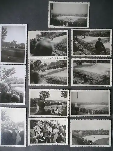 12 x Orig. Fotos Motorrad-Rennen Hohenstein Sachsenring ? 1949