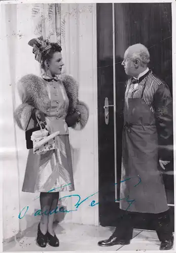 Orig. Filmfoto Pressefoto Paula Wessely "Die kluge Marianne" mit Autogramm?