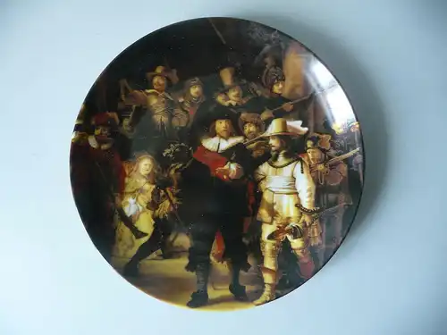 Zierteller Wandteller Rembrandt Nachtwache / AK Kaiser Porzellan