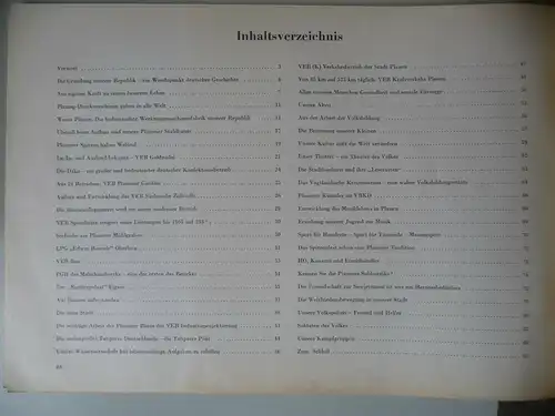 Broschüre Festschrift Bild- und Leseheft Plauen 1949-1959