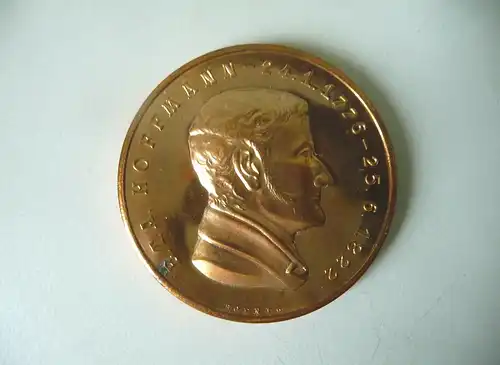 Medaille E.T.A. Hoffmann / Gedenkstätte Weimar DDR 1976 / Helmut König
