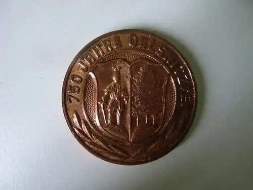 Medaille 750 Jahre Oelsnitz Erzgebirge Karl-Liebknecht-Schacht