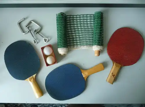 Tischtennis-Set Pawe DDR Netz Schläger Bälle