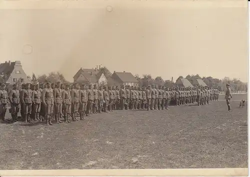 Schönes Orig. Foto Soldaten beim Appell ca. 1940