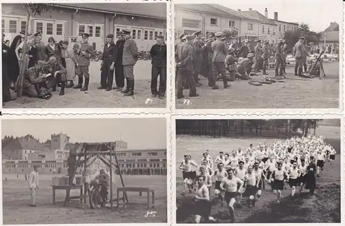 4 Orig. Fotos Soldaten beim Sportfest Waldlauf 1937