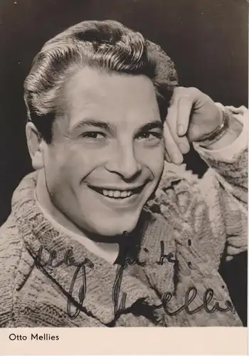 Autogrammkarte Otto Mellies / Schauspieler DDR Foto 1963 signiert