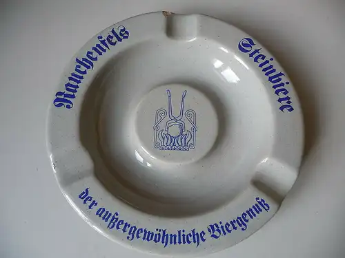 Aschenbecher Keramik "Rauchenfels Steinbiere"