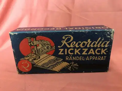 Zickzack Rändel-Apparat Recordia 1957