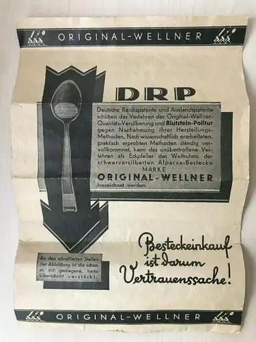 Beilage für Wellner Bestecke DRP