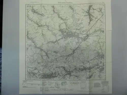 Topographische Karte Meßtischblatt 5142 Hohenstein-Ernstthal Limbach-Oberfrohna