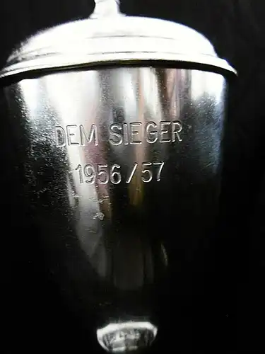 Edler, alter Pokal versilbert 1956/57