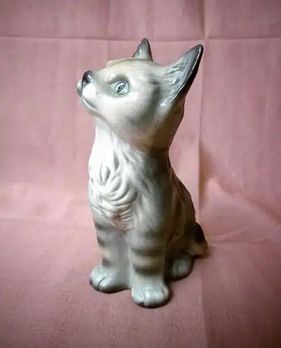 Zauberhafte Porzellanfigur "Katze" von Goebel