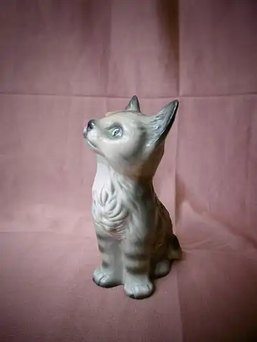 Zauberhafte Porzellanfigur "Katze" von Goebel