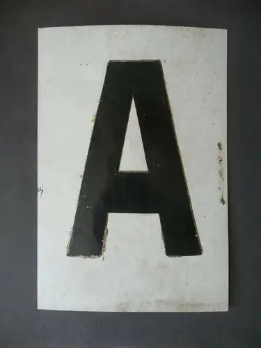 Orig. Schild "A" Fahranfänger Fahrschule Auto DDR