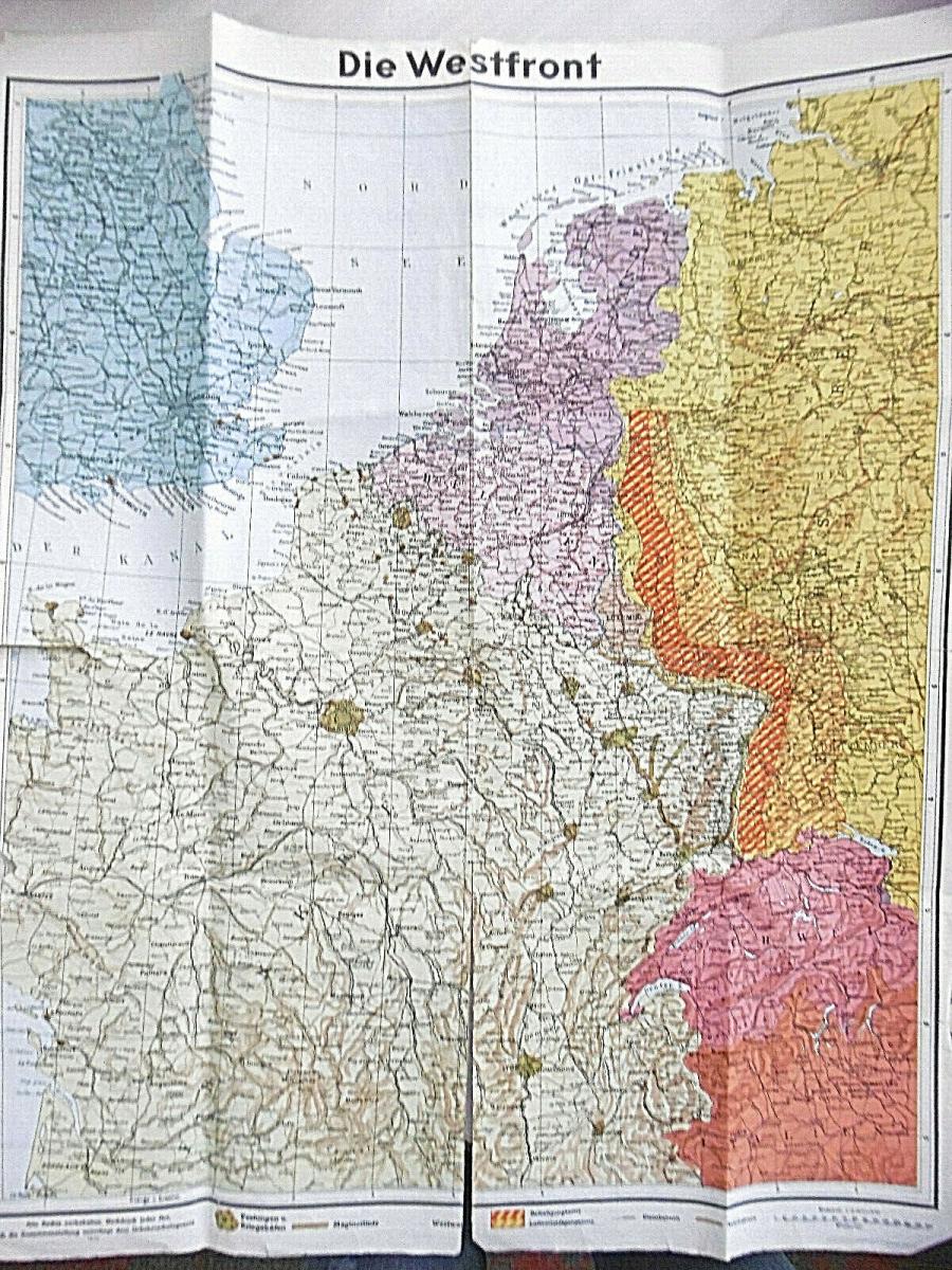 Alte Deutschlandkarte Westdeutschland Verm 1946 Nr Oldthing Landkarten Globen