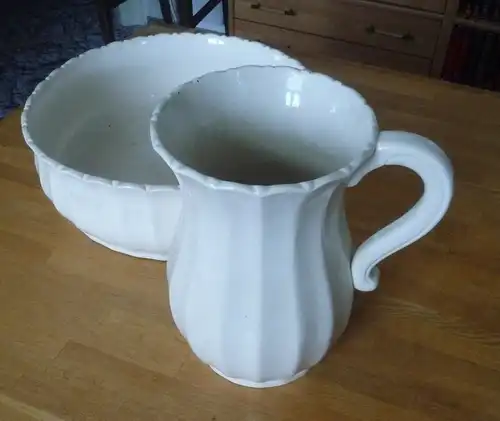 Waschgarnitur Waschschüssel Kanne Schüssel / Villeroy & Boch Dresden Partz Urach
