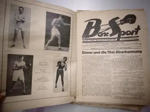 Stk.Preis 9,90 € !!! Alte Zeitschrift "Box Woche" von 1925/ 1926/ 1927/ 1928