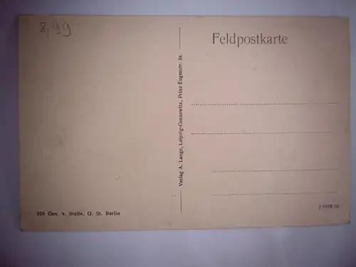 Alte PK / Feldpostkarte "St. Souplet" (Frankreich), ungelaufen