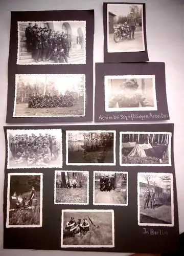 Konvolut alte Fotos der Kasernierte Volkspolizei (KVP) in Berlin (1950er Jahre)