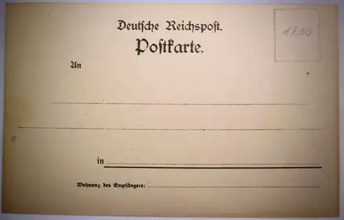 Alte PK "Gruss aus Plauen i. V.", Dt. Reichspost Postkarte , ungel. (um 1900)