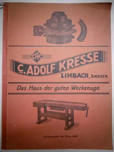 C. Adolf Kresse "Das Haus der guten Werkzeuge", Katalog von 1939, 239 Seiten