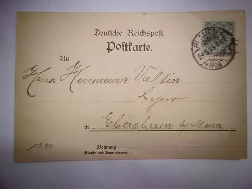 Alte Postkarte / Ansichtskarte "Gruss aus Plauen i. Vgtl." , gel. 1898
